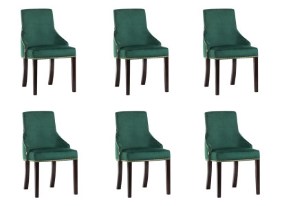 6x Design Upholstery Seat Chairs Modern Look Suite Armchair Lounge Club Set